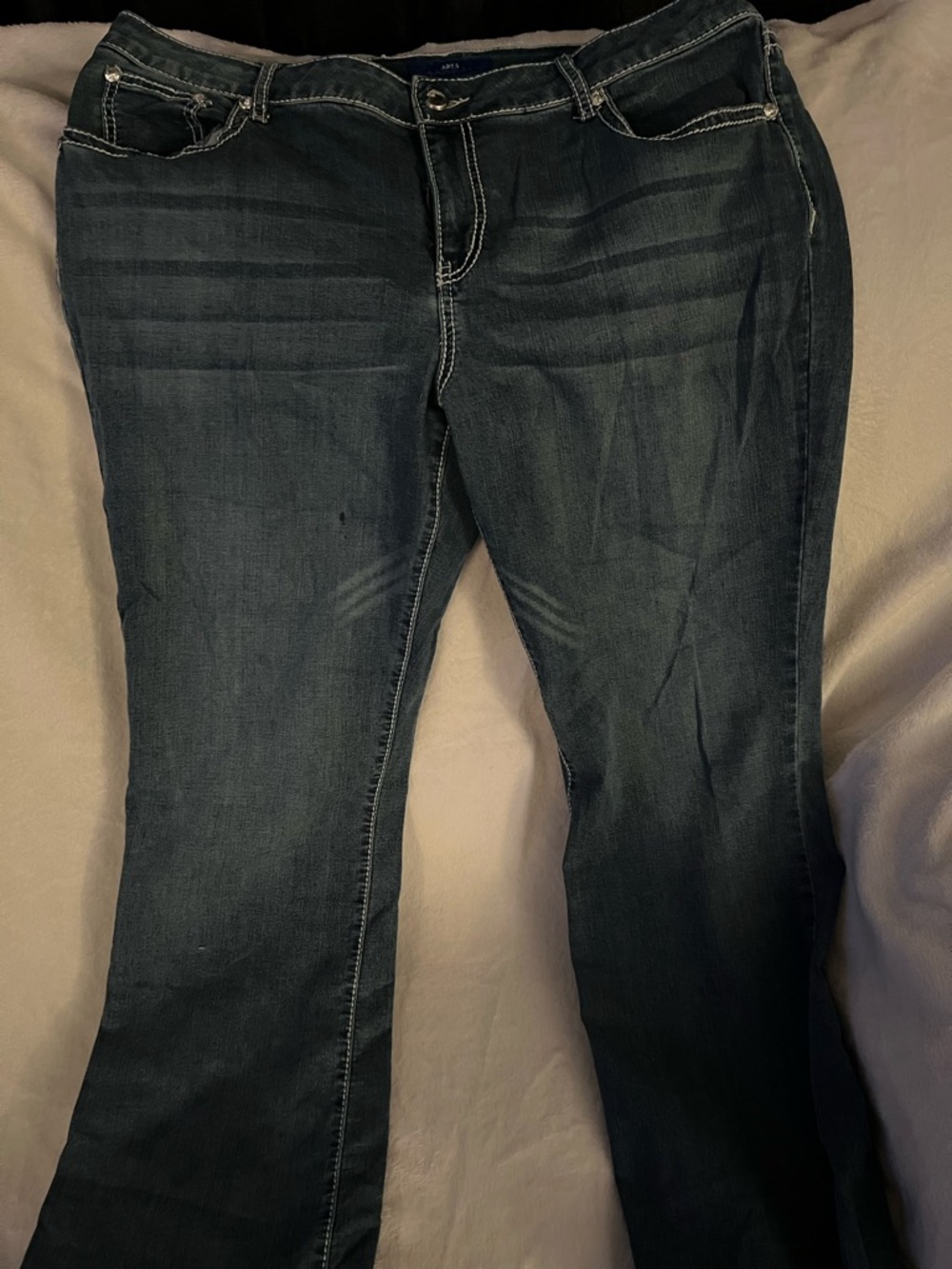Apt. 9 Women's Dark Indigo Flare Jeans